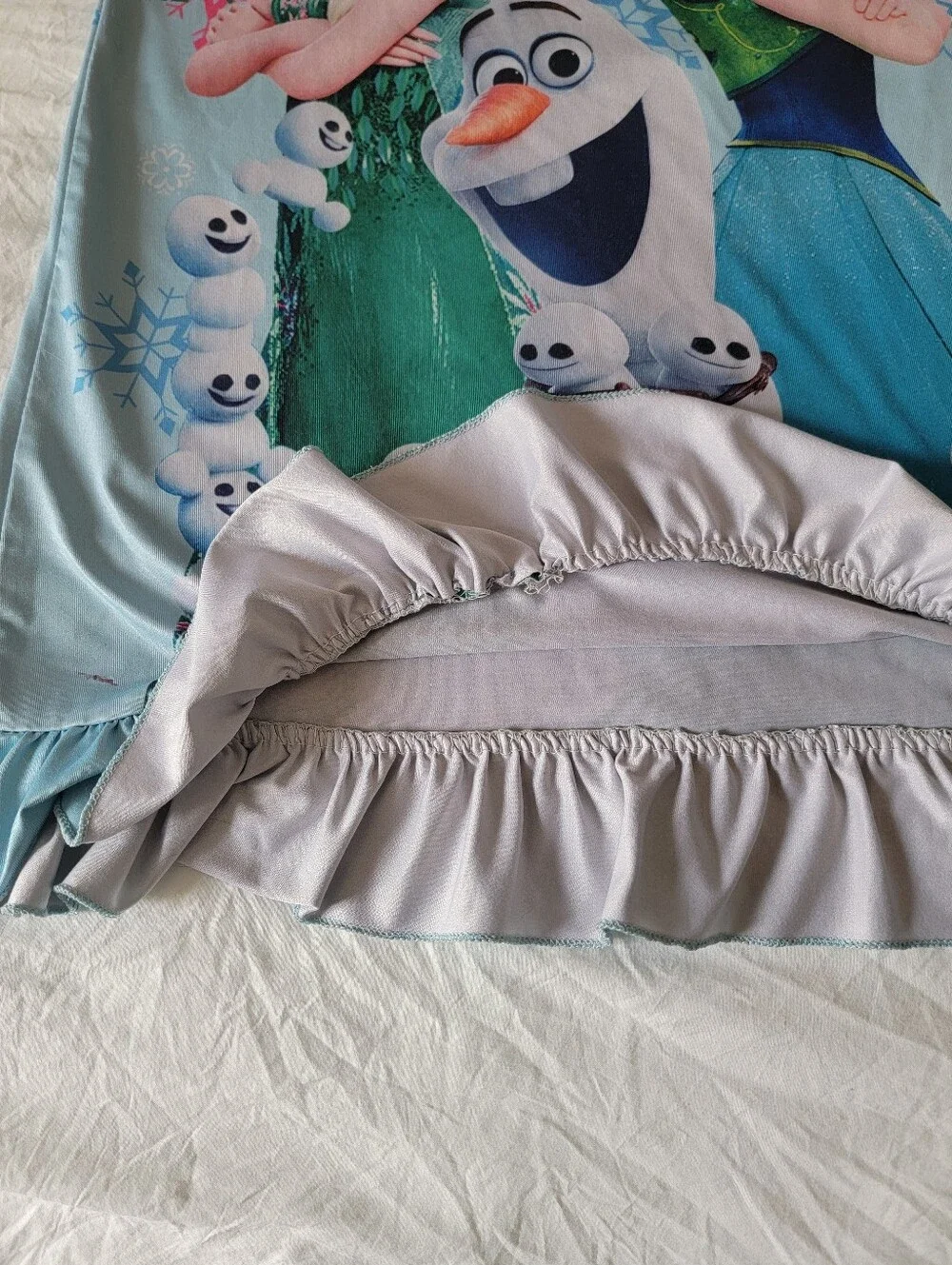 Disney Frozen II Girls Blue Cape with Sleep Dress